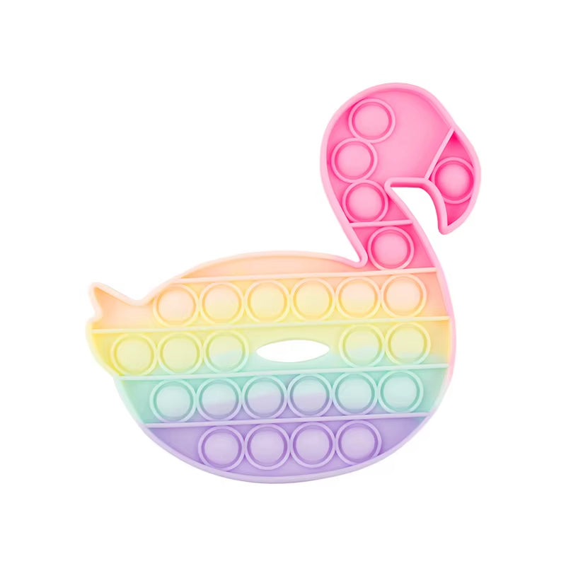 Sensory Toys Rainbow Dinosaur Fidget Toys Children Push Its Kawaii Autism Needs Squishy Stress Reliever Toys AΠ½ΡΠΈΡΡΡΠ΅ΡΡ