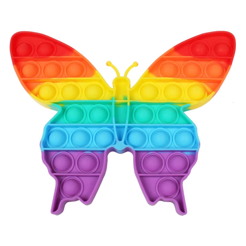 Sensory Toys Rainbow Dinosaur Fidget Toys Children Push Its Kawaii Autism Needs Squishy Stress Reliever Toys AΠ½ΡΠΈΡΡΡΠ΅ΡΡ