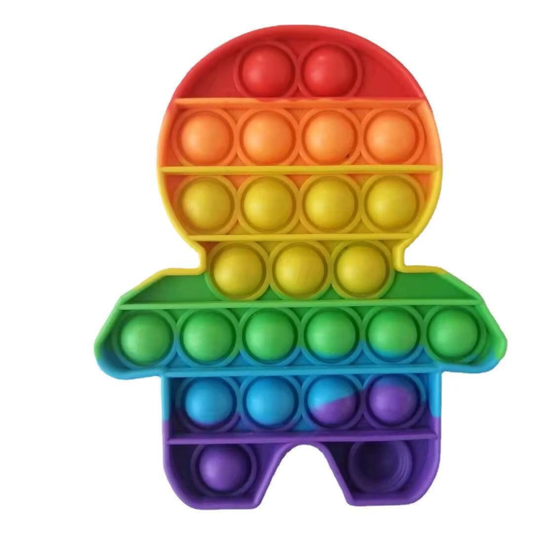 Sensory Toys Rainbow Dinosaur Fidget Toys Children Push Its Kawaii Autism Needs Squishy Stress Reliever Toys AΠ½ΡΠΈΡΡΡΠ΅ΡΡ
