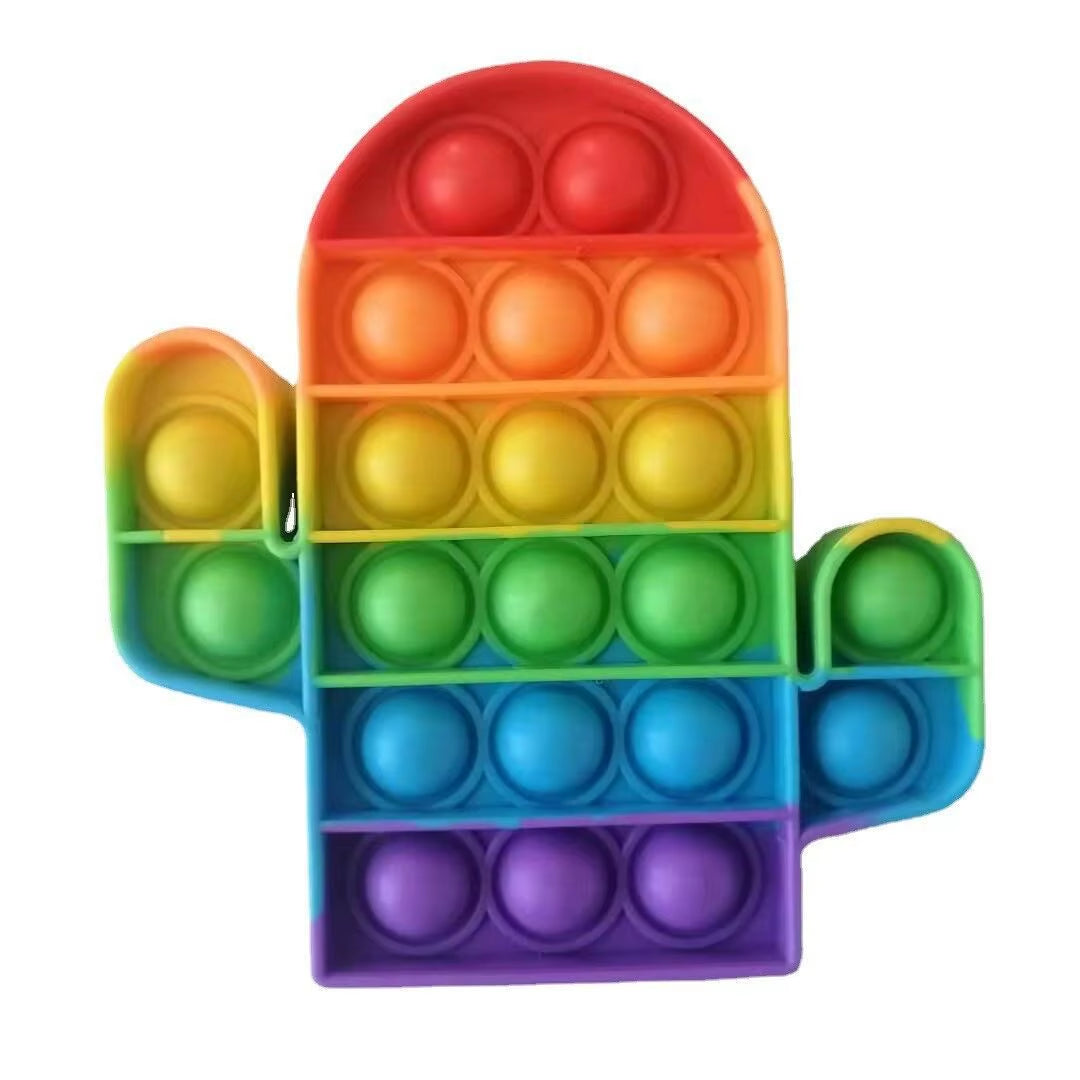 Sensory Toys Rainbow Dinosaur Fidget Toys Children Push Its Kawaii Autism Needs Squishy Stress Reliever Toys AΠ½ΡΠΈΡΡΡΠ΅ΡΡ