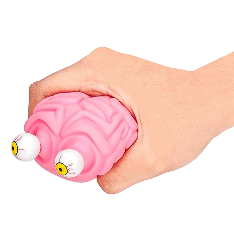 Anti Stress Flippy Brain Squishy Eye Popping Squeeze Fidget Toy Cool Stuff Kids ADHD Autism Anxiety Relief Toy for Kids Adult