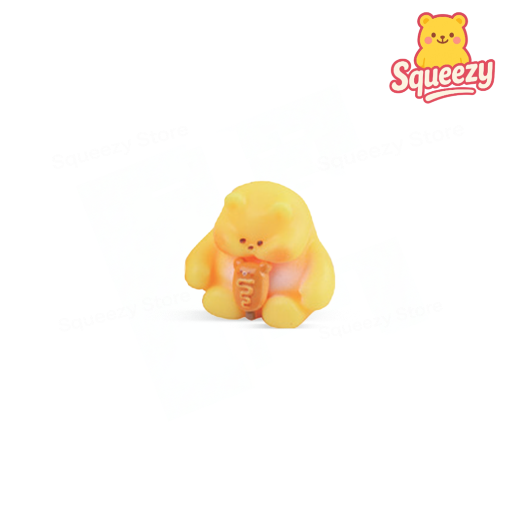 Chunky Bear Squishies display box featuring cute chubby bear slow-rising stress relief toys.