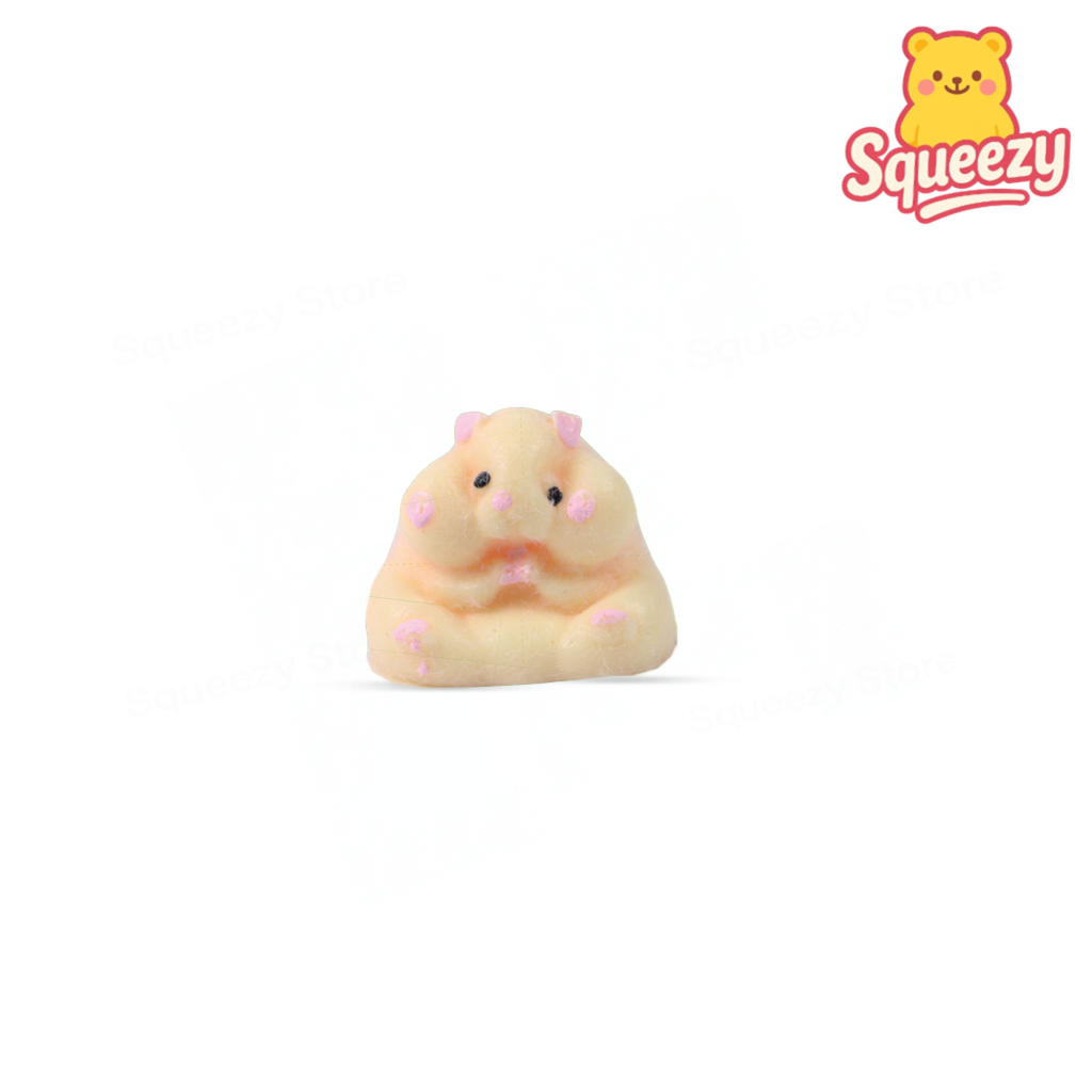 Jumbo Cute Hamster Squishy super soft slow-rising stress relief toy made from premium PU foam.