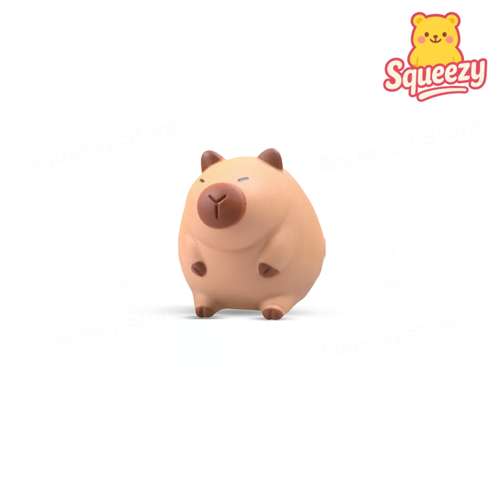 Medium Size EVA Capybara with Bag collection featuring cute capybara stress relief toys.