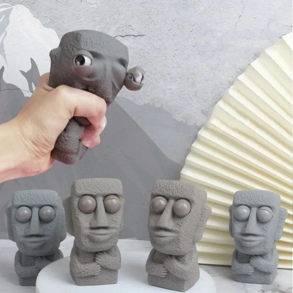 Stone Moai Squishy Stress Relief Toy