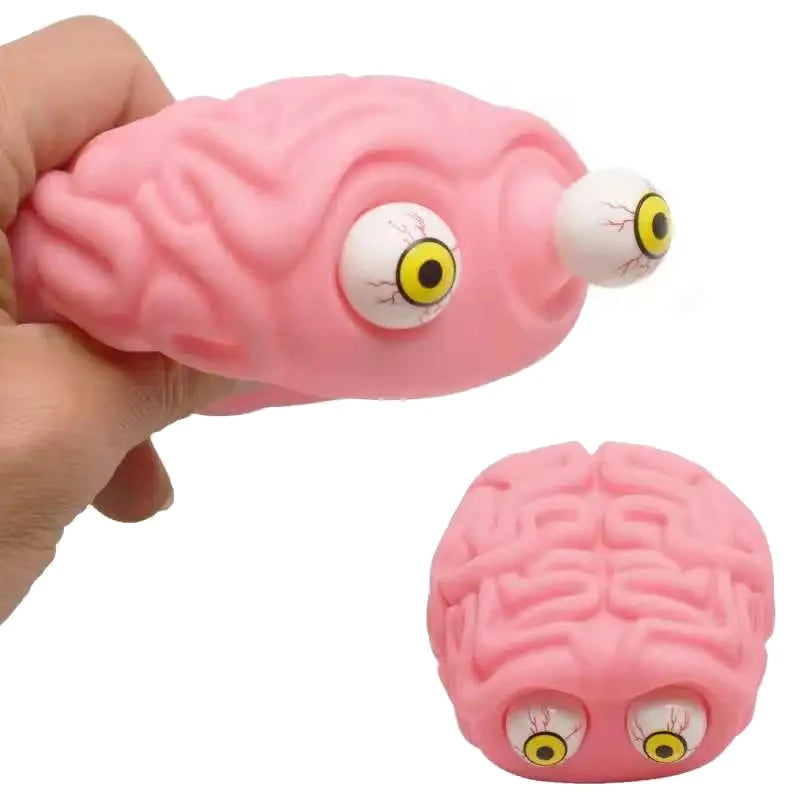 Anti Stress Flippy Brain Squishy Eye Popping Squeeze Fidget Toy Cool Stuff Kids ADHD Autism Anxiety Relief Toy for Kids Adult
