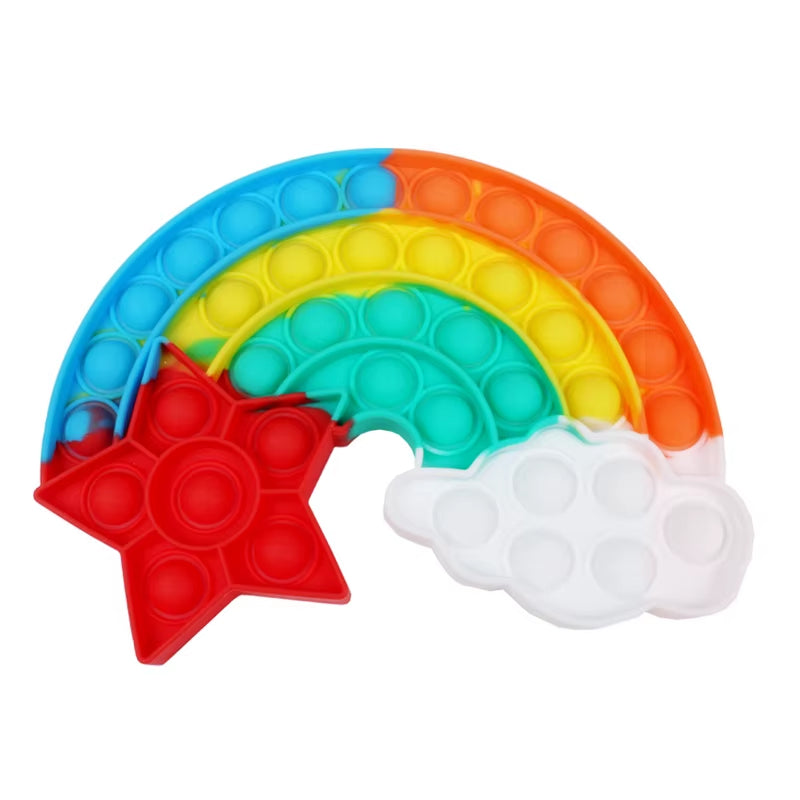 Sensory Toys Rainbow Dinosaur Fidget Toys Children Push Its Kawaii Autism Needs Squishy Stress Reliever Toys AΠ½ΡΠΈΡΡΡΠ΅ΡΡ