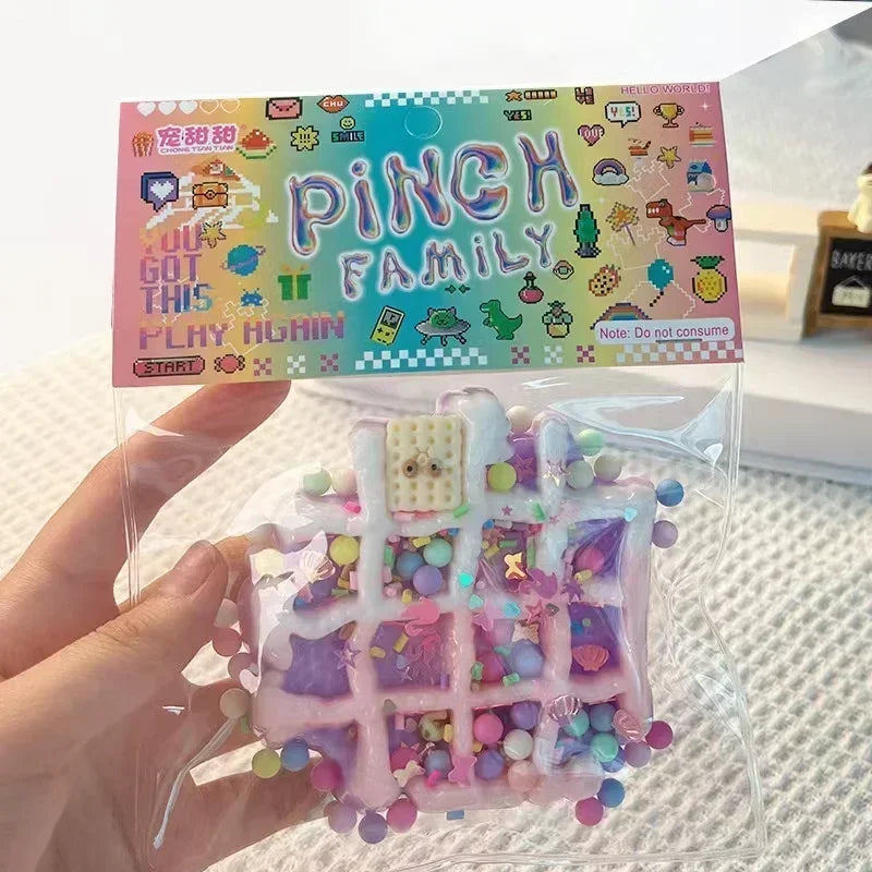 Squeeze Toys Pinching Cake Decompressing Toy Soft Sticky Stress Relief Relax Toys Slow Rebound Toy Stress Release Vent Toys