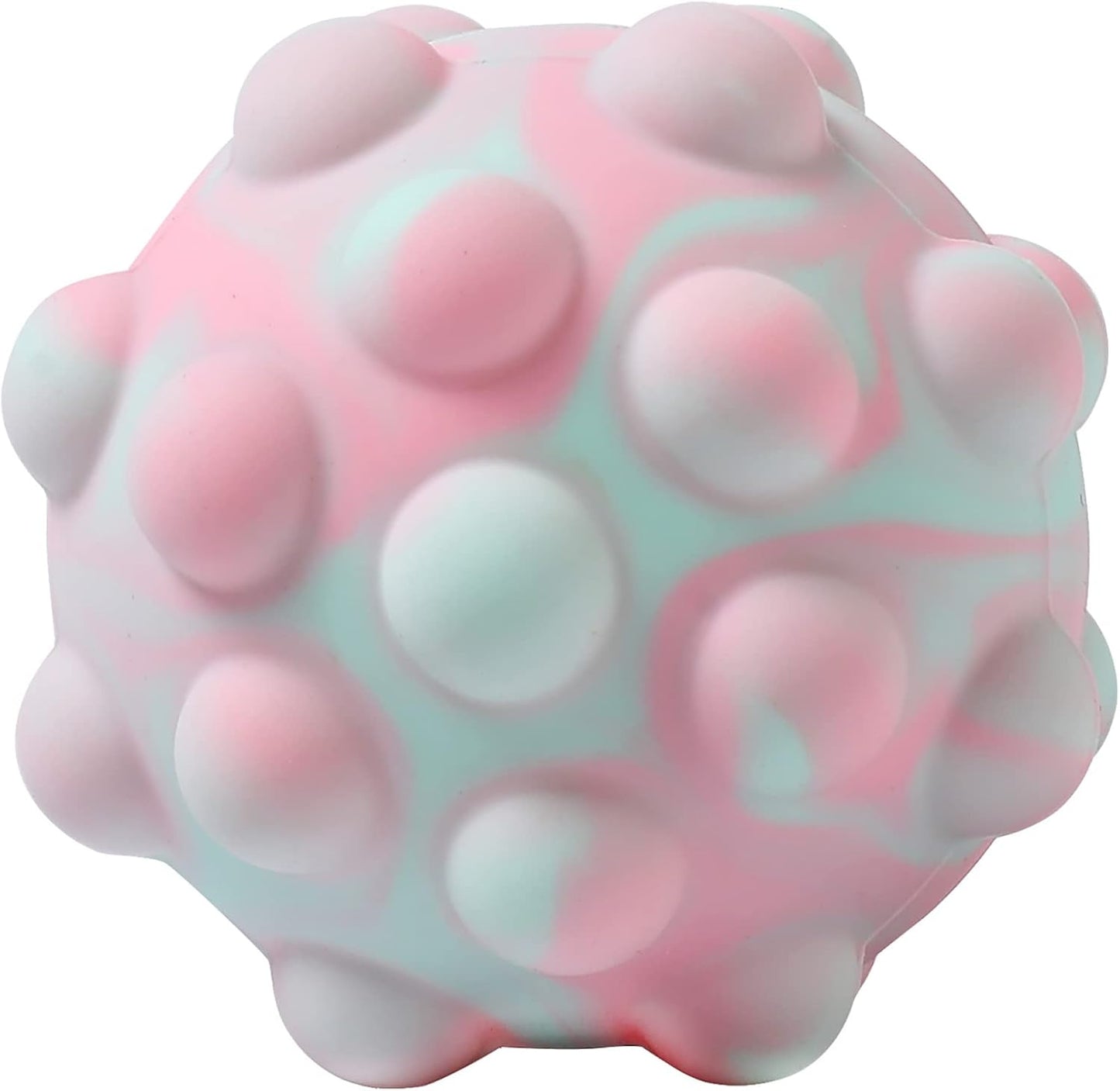 Push Bubble Fidget Toy, Finger Pop Ball Kid Adult Interactive Sensory Silicone Toy, Creative Stress Relief Multicolor Squeeze Ball (4 Packs)