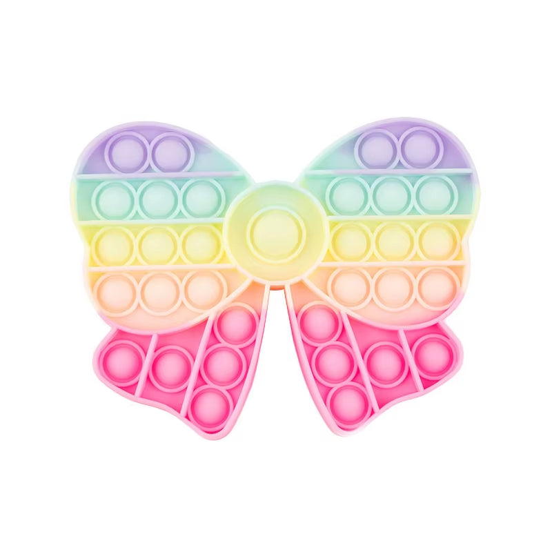 Sensory Toys Rainbow Dinosaur Fidget Toys Children Push Its Kawaii Autism Needs Squishy Stress Reliever Toys Aнтистресс