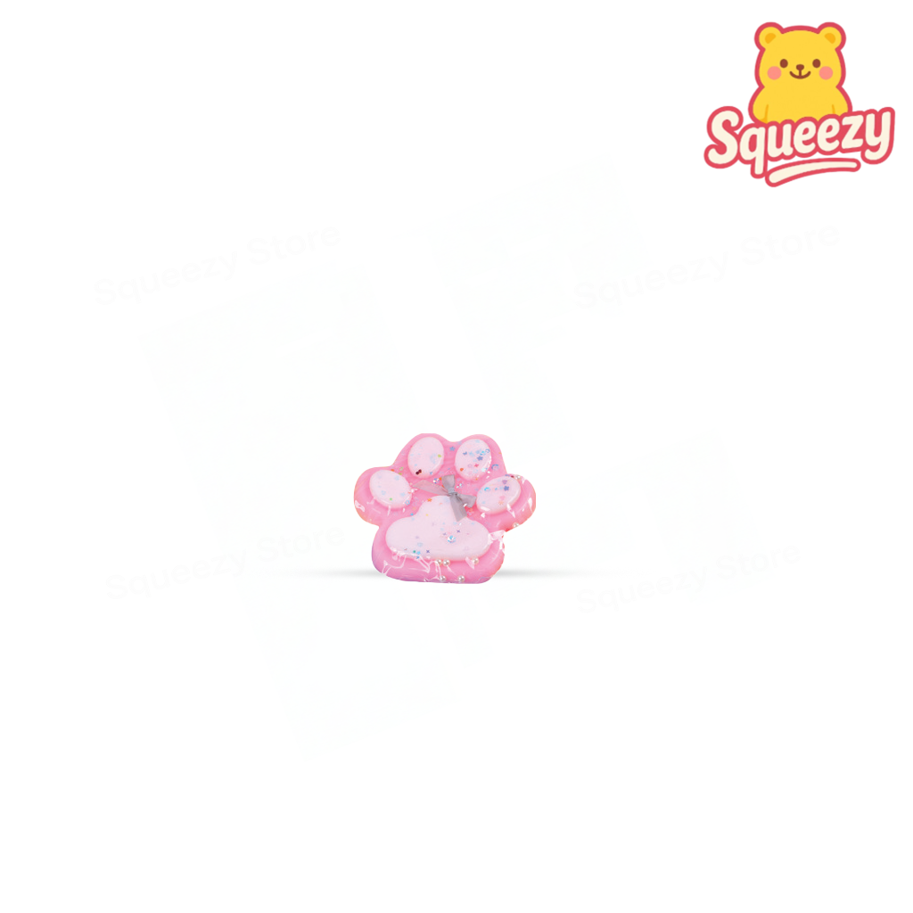 15cm Jumbo Cat Paw soft EVA stress relief toy shaped like a pink cat paw with pastel paw pads.