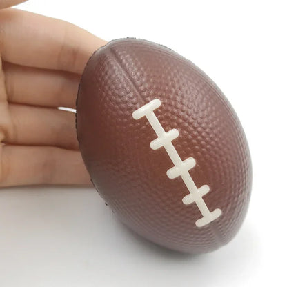 Relax with Our anti Stress Fidget Rugby Ball for Office and Kids Brown Pressure Release Bouncy Squeeze Stress Relief Toy