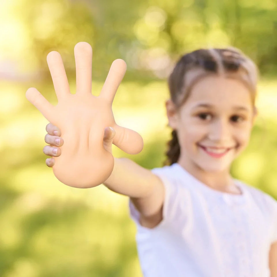 Squish Hands, 2 Pack Rubber Stress Balls, Toy for Children Ages 3+