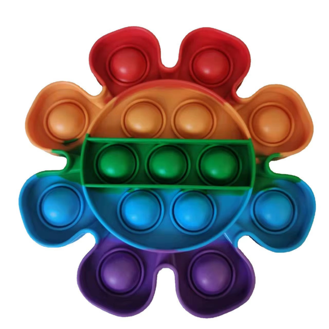 Sensory Toys Rainbow Dinosaur Fidget Toys Children Push Its Kawaii Autism Needs Squishy Stress Reliever Toys Aнтистресс