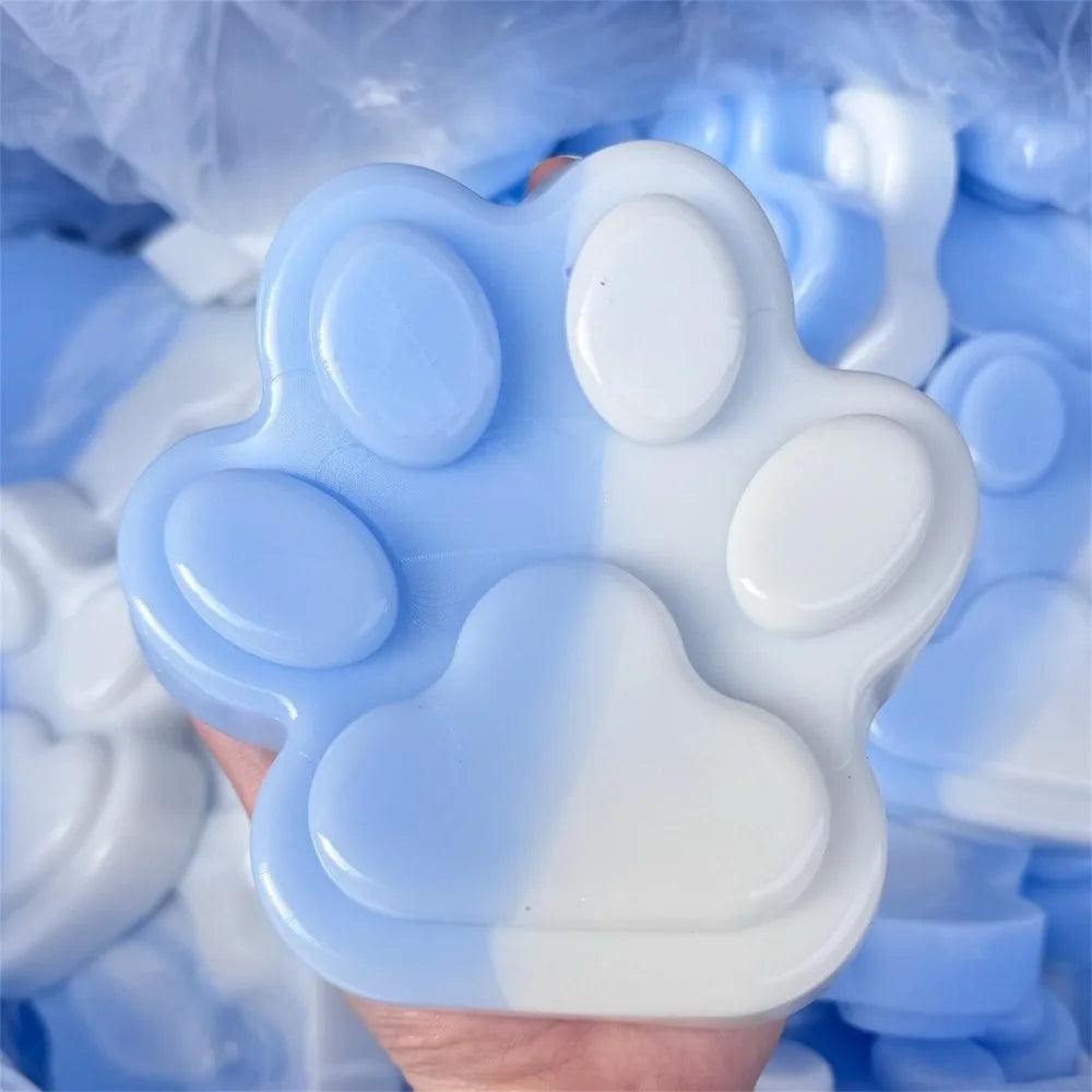 Extra Large Squeeze Cat Paw Toys Silicone Decompression Toys Sticky Soft Pinching and Decompressing Toy for Stress Release Toys