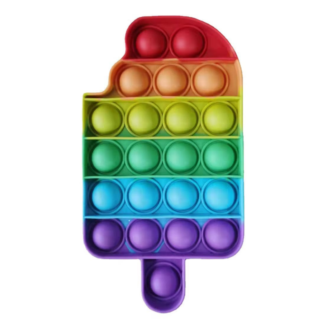 Sensory Toys Rainbow Dinosaur Fidget Toys Children Push Its Kawaii Autism Needs Squishy Stress Reliever Toys Aнтистресс