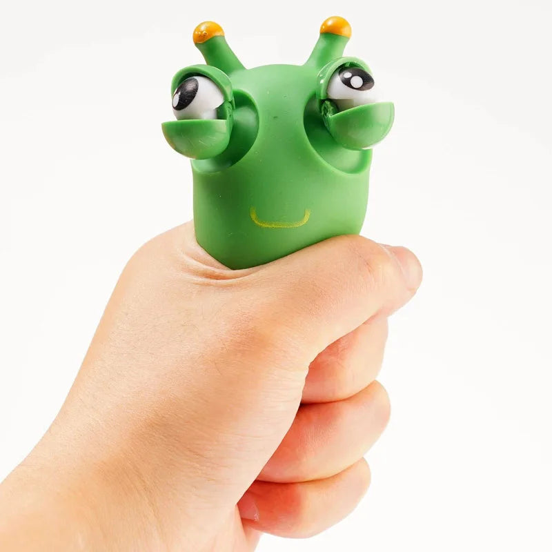 Green Worm Eye Popping Squeeze Fidget Toys for Autism and ADHD Weird Stuff Funny Gadget Novelty Juguetes Antiestrés Ansiedad