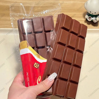 Chocolate Bar Squishy Slow Rising White Chocolate Bar Slow Rebound Squeeze Toy Food Stress Release Hand Relax Gift