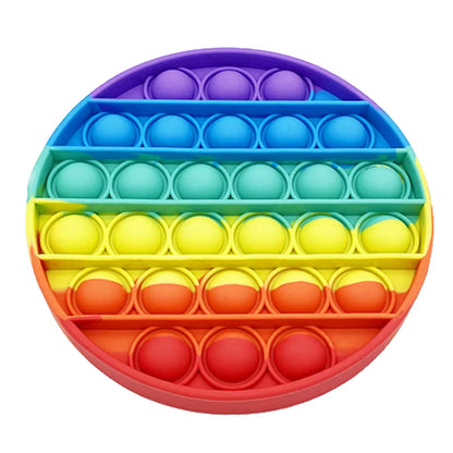 Sensory Toys Rainbow Dinosaur Fidget Toys Children Push Its Kawaii Autism Needs Squishy Stress Reliever Toys Aнтистресс