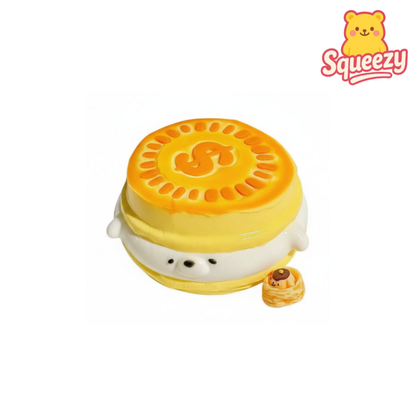 Big  Yellow Cake Squishy Stress Relief Toy