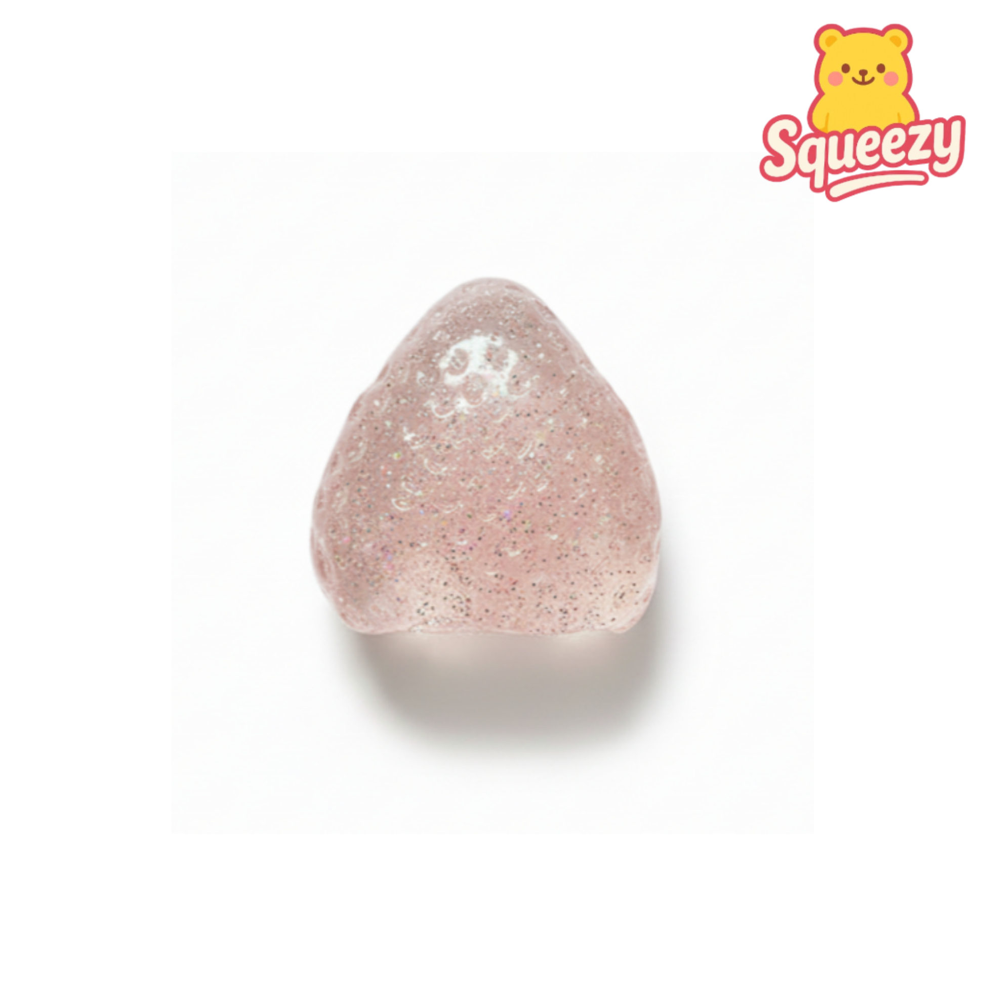 clear Strawberry Squishy Stress Relief Toy