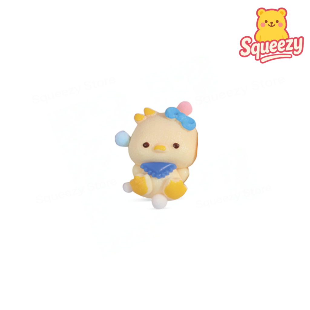 Blue Cute Duck Squishy super soft slow-rising stress relief toy made from premium PU foam.