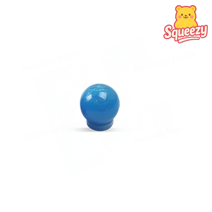 Blue Galaxy Slime soft and stretchy slime packaged in a planet-shaped container.