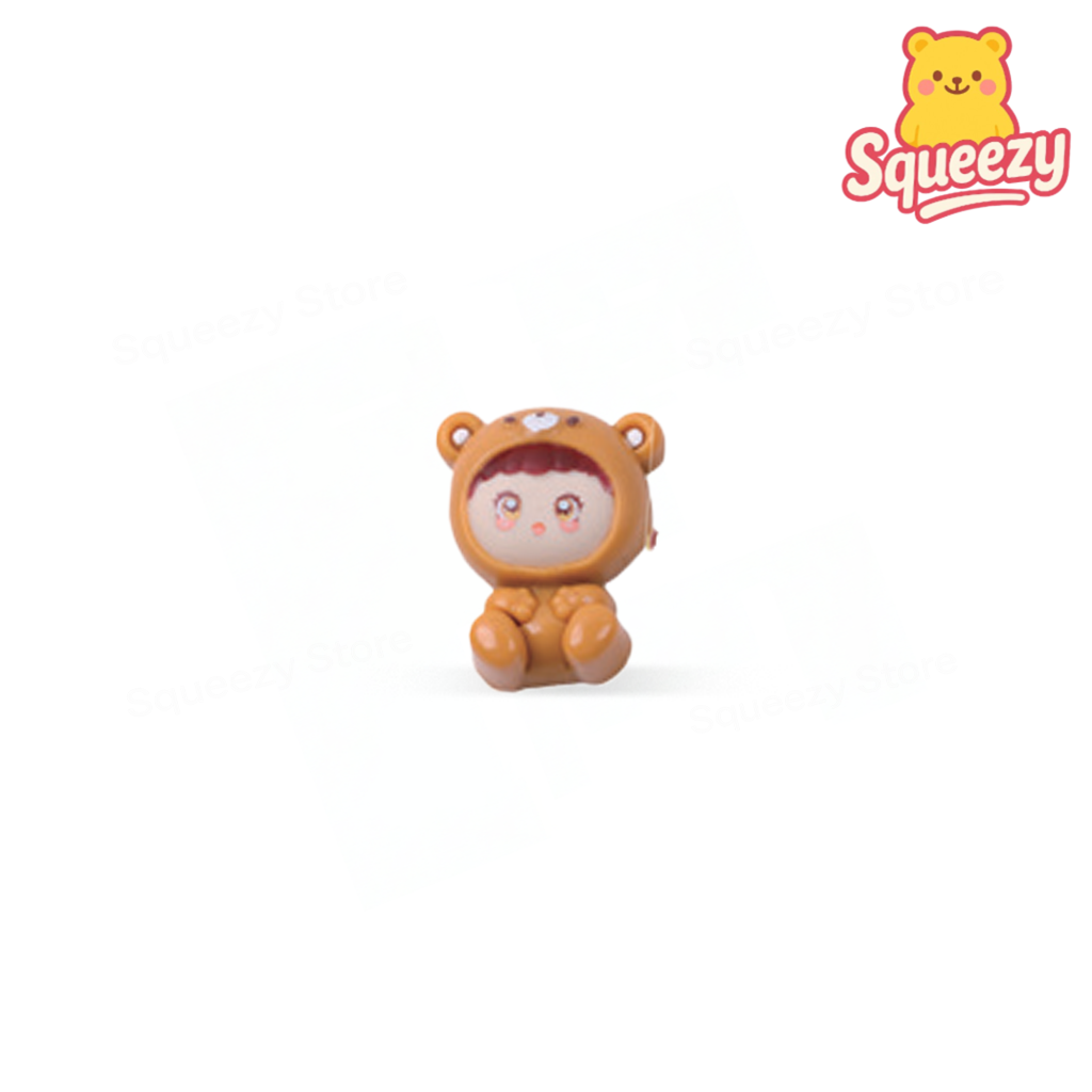 Brown Bear Doll Squishy — Brown Bear Doll Squishy mini soft slow-rising stress relief toy.