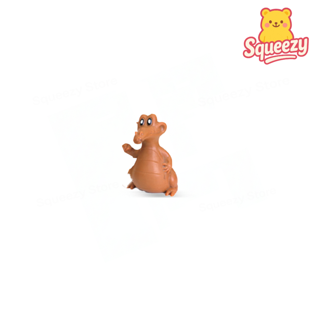 Brown Mixed Dog Set soft EVA stress relief toy with floppy ears and sitting pose.