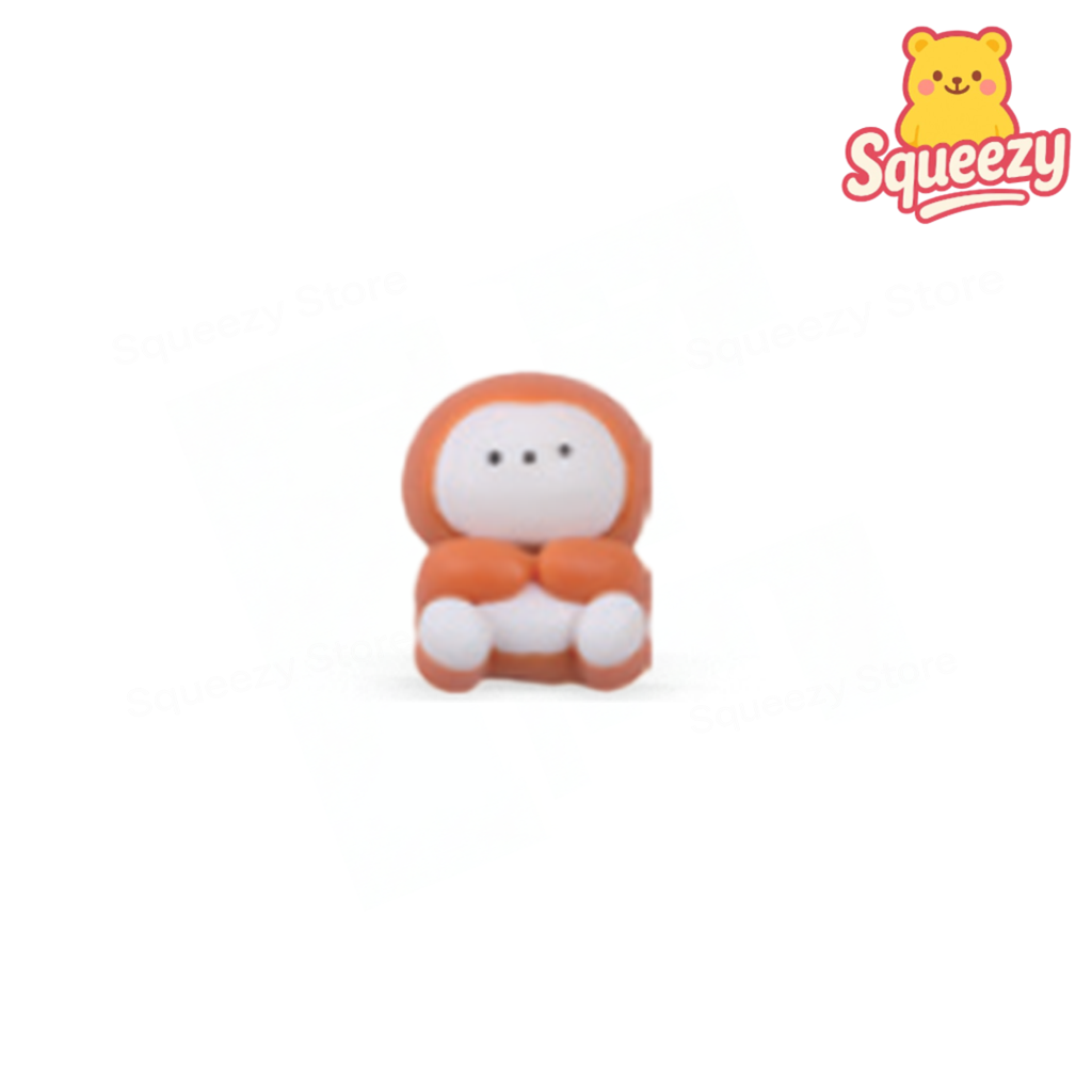 Brown Monkey Squishy — Brown Monkey Squishy mini super soft slow-rising stress relief toy.