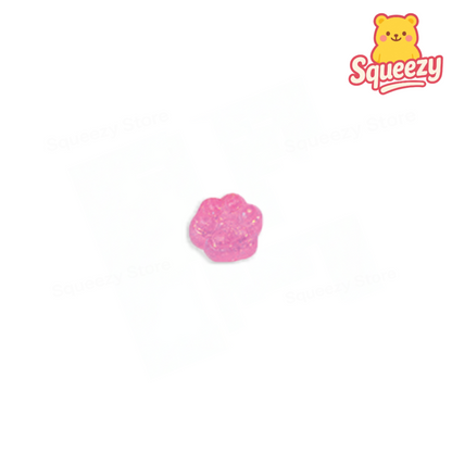 Pink Cat Paw with Maltose soft EVA stress relief toy with sparkling pastel paw design.