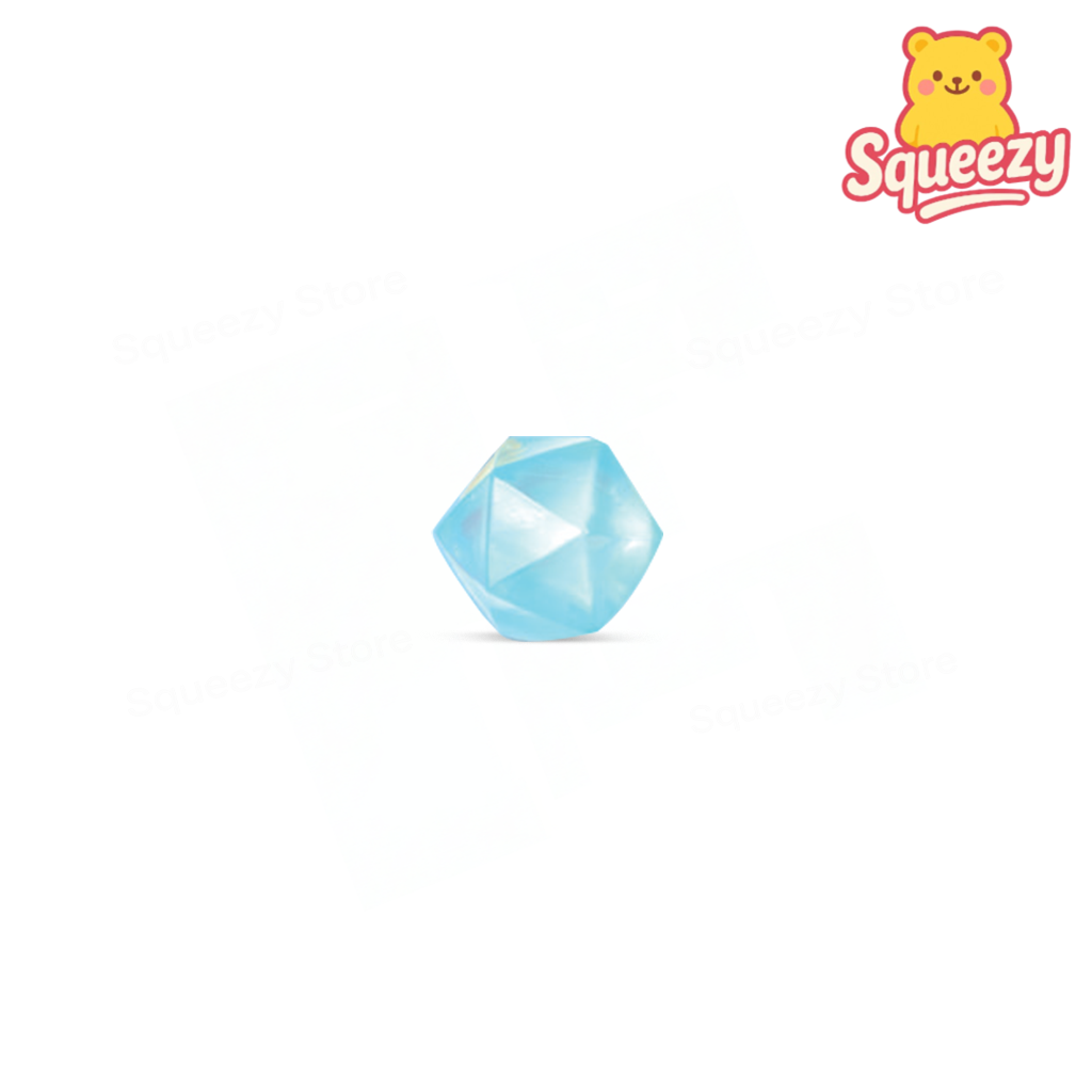 Cayn Maltose Squishy Diamond crystal stress relief toy with translucent faceted gem design.