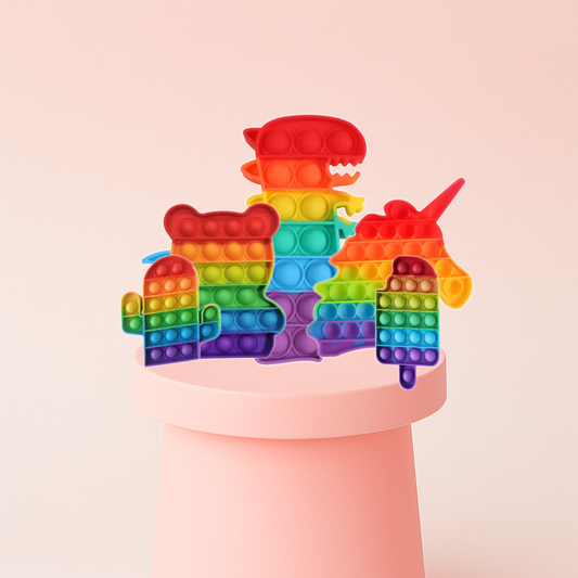 Pop & Play with the Rainbow Stress Relief Toy