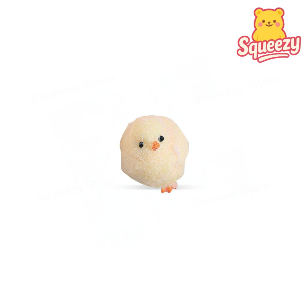 Chick Squishy super soft slow-rising baby chick stress relief toy made from premium PU foam.