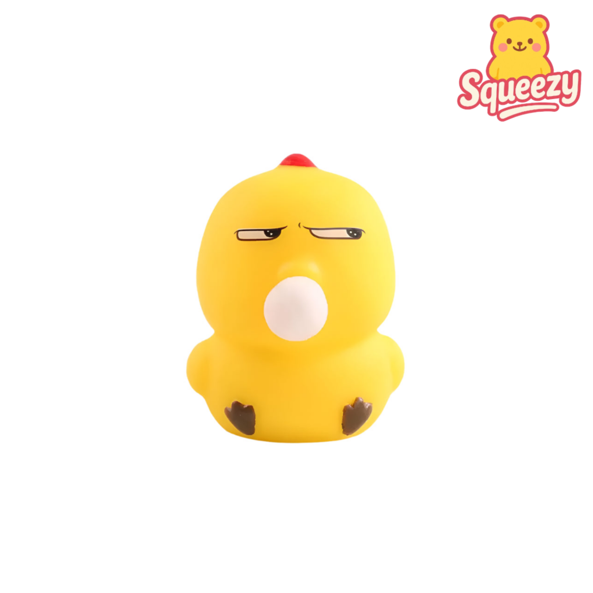 yellow Chicken Spit Bubble Stress Relief Toy