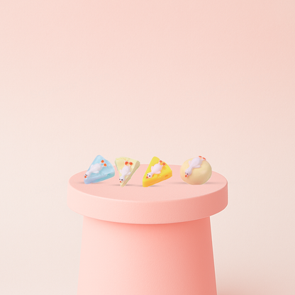 Chilling Duck Squishies in assorted pastel colors and relaxing duck poses.