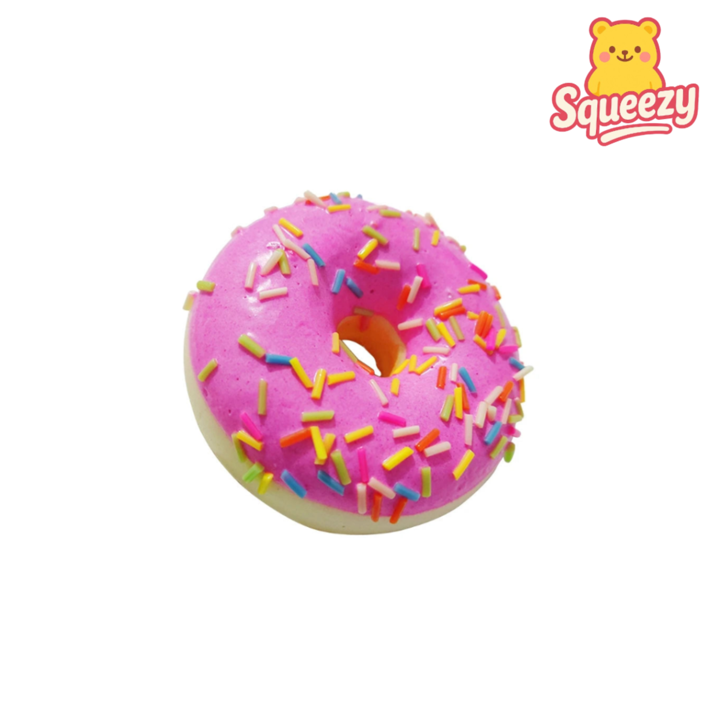 pink Donut Squishy Stress Relief Toy