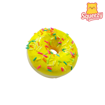 yellow Donut Squishy Stress Relief Toy