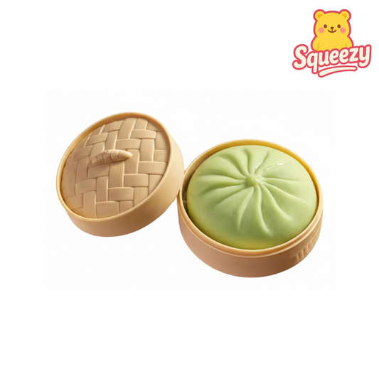 Dumpling Squishy Stress Relief Toy Green Dumpling