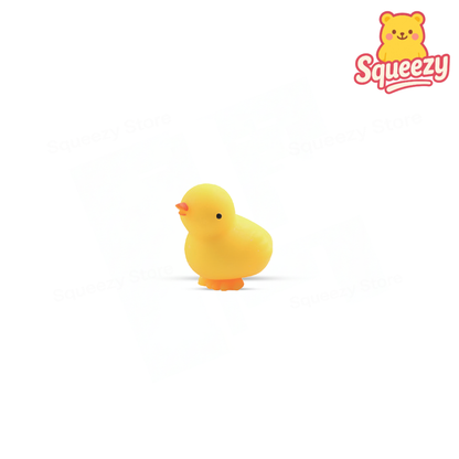 EVA Cute Chick soft EVA stress relief toy shaped like a yellow baby chick.