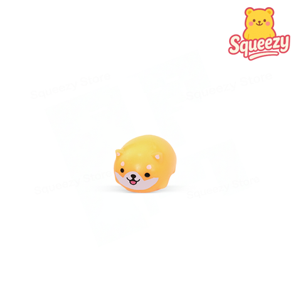 EVA Shiba Style soft squeezable Shiba Inu stress relief toy with cute smiling face.