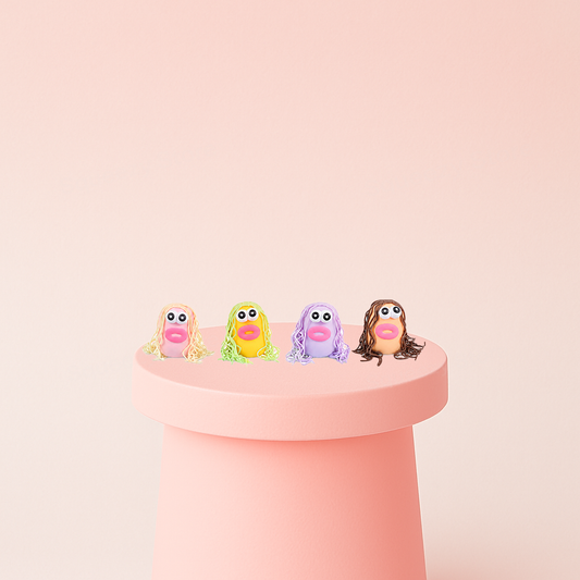 Funny Character Squishies in assorted colorful styles, super soft slow-rising stress relief toys.