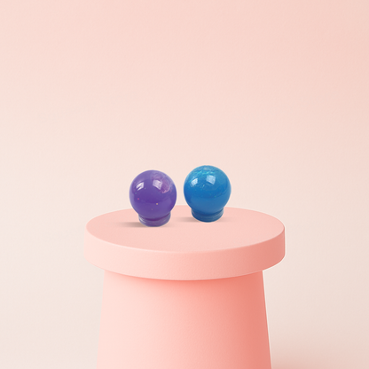 Galaxy Slime display box featuring blue and purple space-themed slime containers.