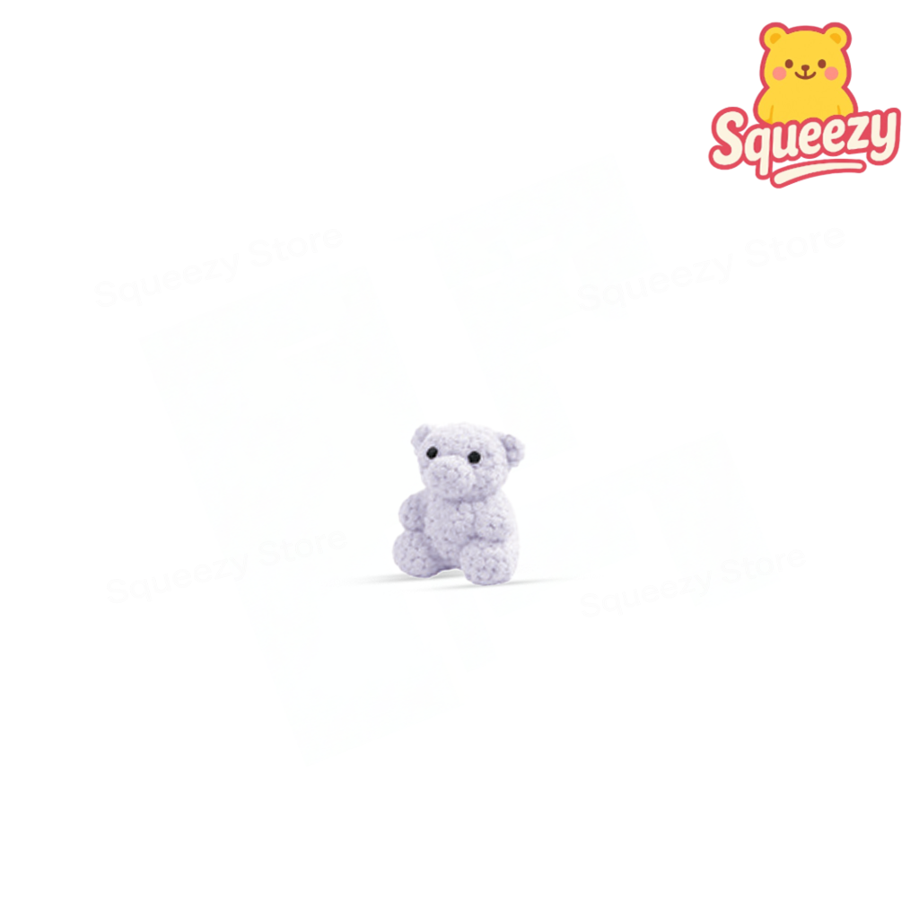 Grey Squishy Rose Bear super soft slow-rising teddy bear stress relief toy.