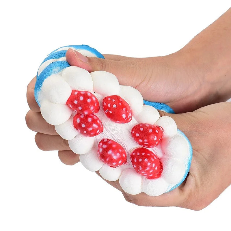 Jumbo Strawberry Cake Squishy Stress Toy