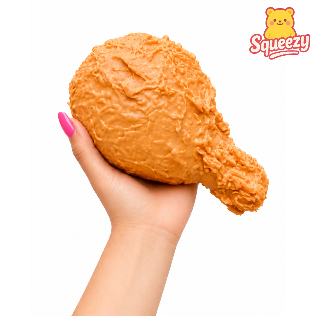 Giant Chicken Leg Squishy Jumbo Fried Chicken Stress Relief Toy