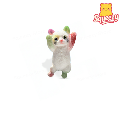 Jumbo Hand-Up Cat Squishy super soft slow-rising stress relief toy made from premium PU foam.