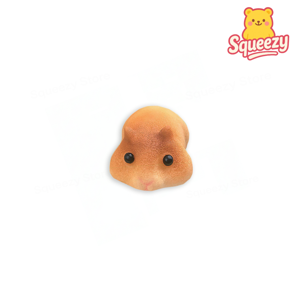 Jumbo Lying Hamster Squishy super soft slow-rising stress relief toy made from premium PU foam.