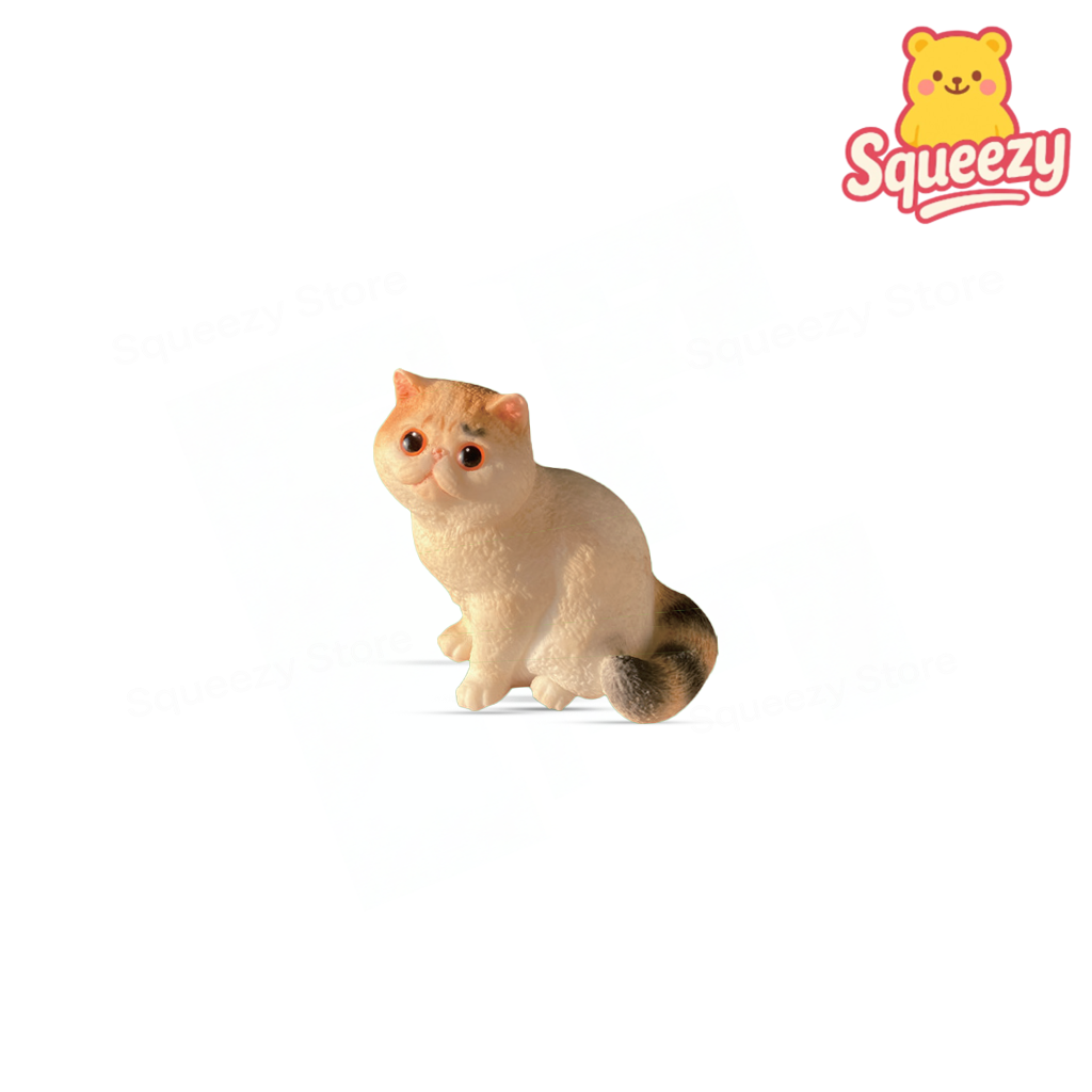 Jumbo Sitting Cat Squishy super soft slow-rising stress relief toy made from premium PU foam.