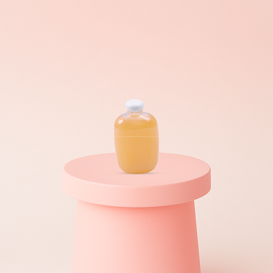 Mango Putty soft and stretchy slime packaged in a cute mango juice bottle container.